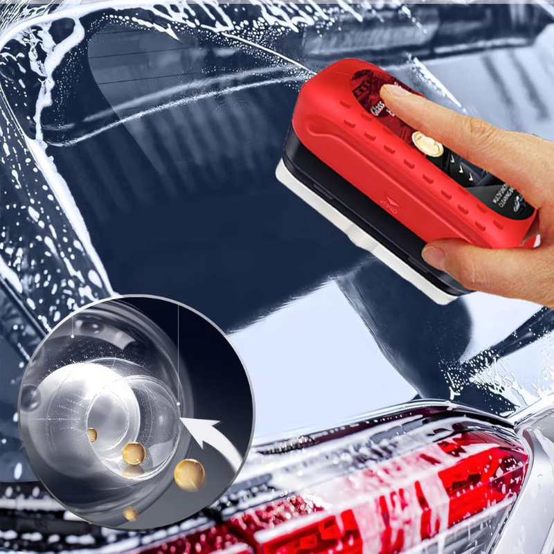 Tratamento hidrofóbico para para-brisas: as gotas deslizam em vez de ficarem coladas.