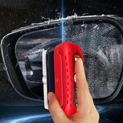 Tratamento hidrofóbico para para-brisas: as gotas deslizam em vez de ficarem coladas.